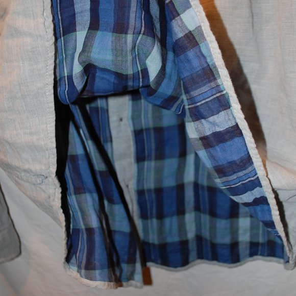 Men's Grey Cotton Eddie Bauer Long Sleeve Button Down Classic Fit 2XLT - Picture 5 of 7